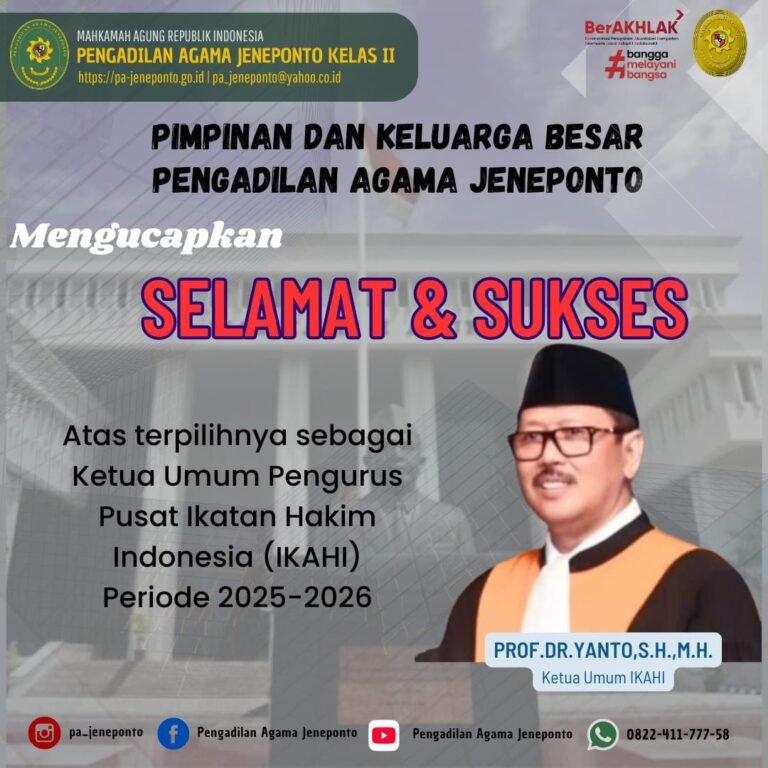 SELAMAT SUKSES KETUA IKAHI 2025_2026