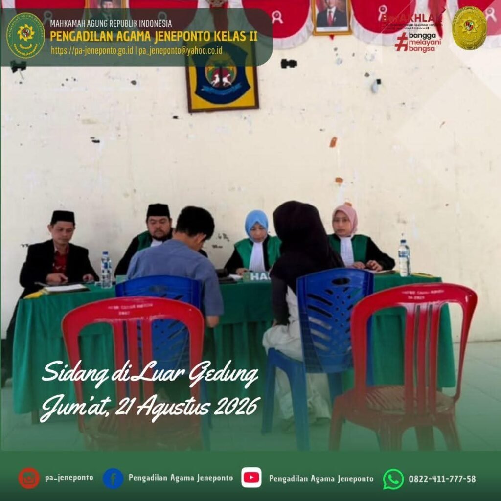 SIDANG KELILING XI HADIR DI RUMBIA! PA JENEPONTO DEKATKAN AKSES KEADILAN KEPADA MASYARAKAT