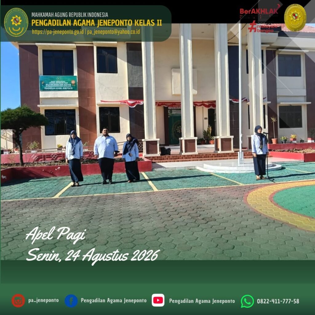AWALI PEKAN DENGAN SEMANGAT! PA JENEPONTO TEKANKAN INTEGRITAS DAN KESIAPAN LAYANAN SIDANG KELILING
